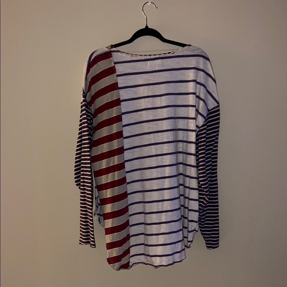 We The Free Striped Long Sleeve Top- Size M - Picture 5 of 7